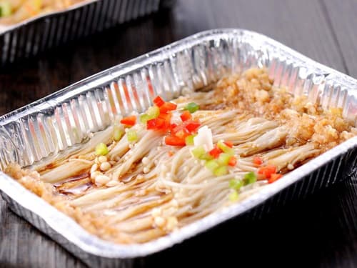 路桥锡纸烤金针菇